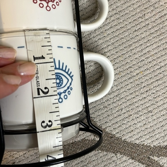 4 pack Evil eye stackable mugs Set - Picture 10 of 11